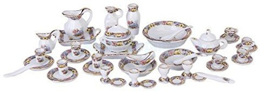 Dollhouse Coffee Pot Cup And Saucer 3 Piece Set 1:12 Scale 1.5cm US Seller