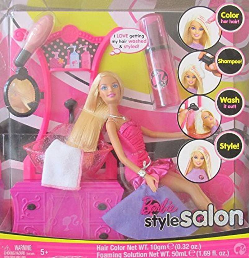 Generic Barbie Hair Style Salon Playset W Barbie Doll Sink W