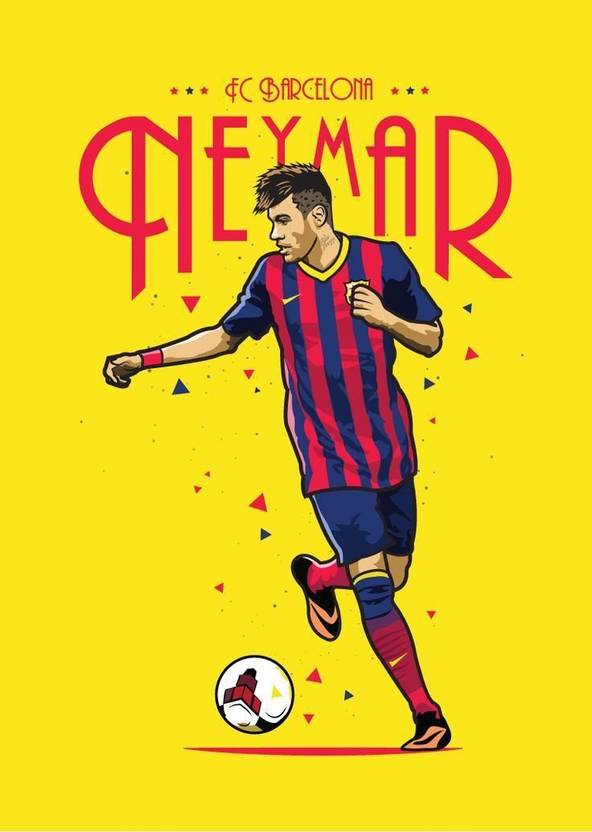fc barcelona neymar poster football poster sports poster