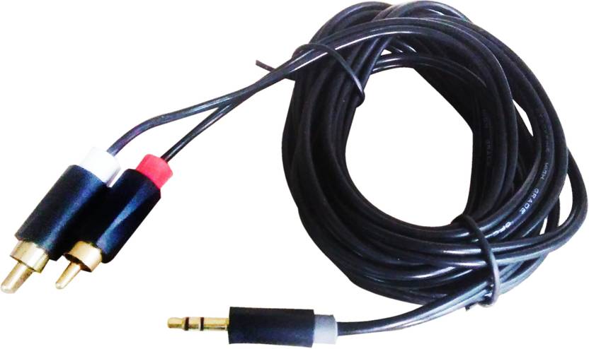 Gadget Wagon 24 K Gold Plated 2 Rca Red White To 3 5 Mm Stereo