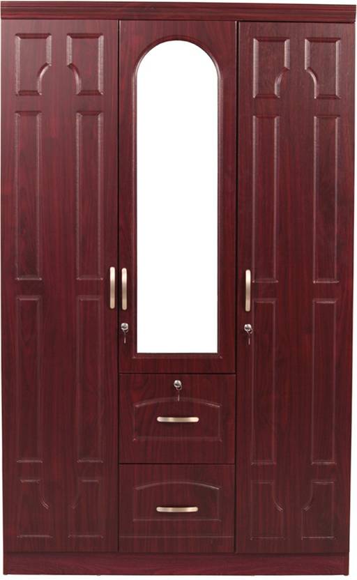 Woodness Engineered Wood 3 Door Wardrobe Price In India Buy