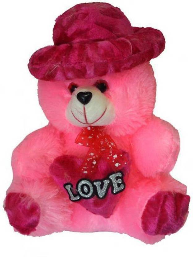 Samayra Toys Pink Teddy Bear With Love Heart For Valantinday Special And Some Special 3 Feet 90 Cm