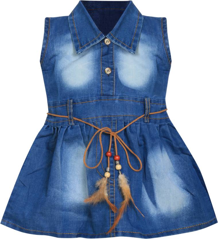 Mkb Girls Midi Knee Length Casual Dress Price In India Buy Mkb