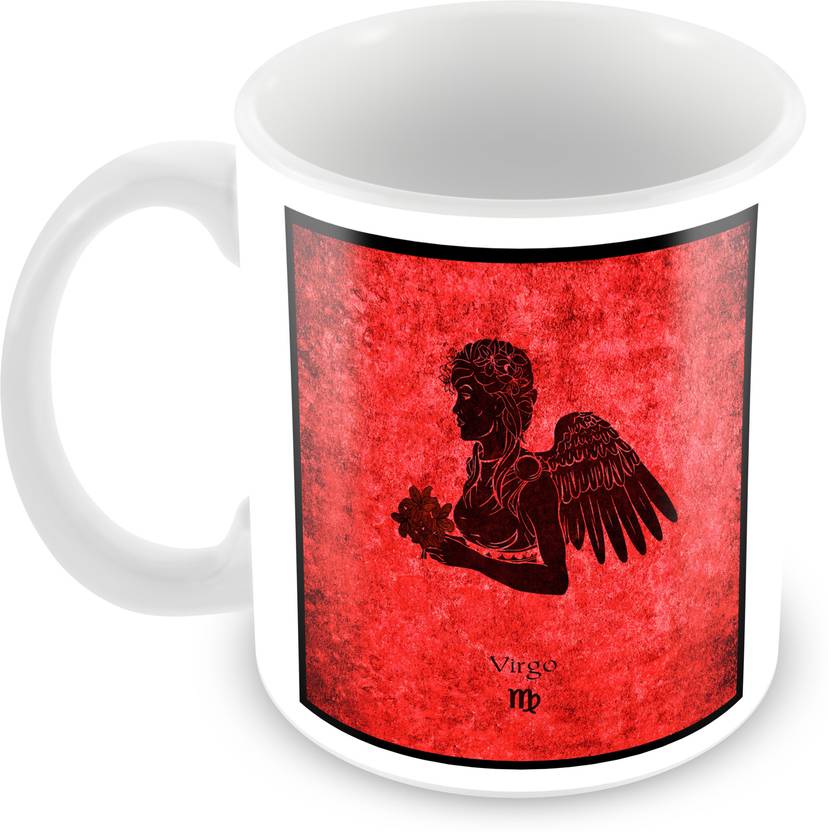 CREATIVE Virgo Zodiac Sign Red Ceramic Coffee Mug Price in India - Buy CREATIVE Virgo Zodiac ...