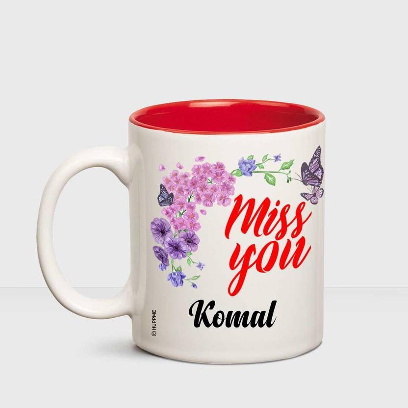 Huppme I Miss You Komal Inner Red Mug Ceramic Mug Price In India
