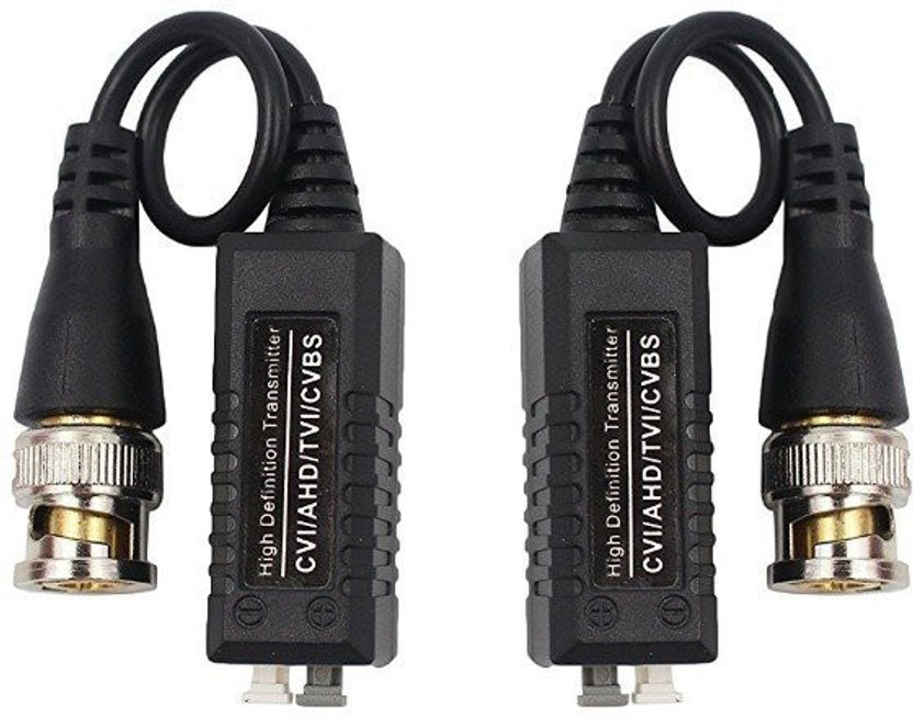 2 Pcs RCA Male to CAT5 wire cable Video Balun camera 2