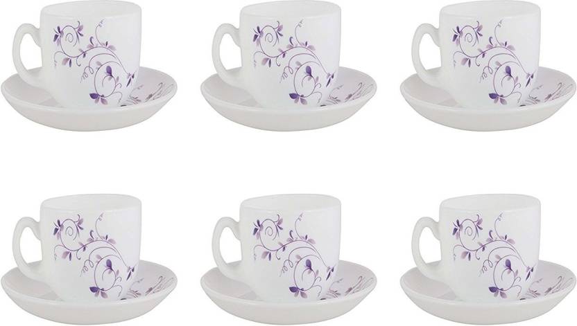 Laopala La Opala Iris Dazzle Purple Tea Coffee Cup Saucers 160