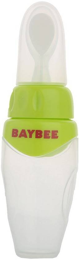 Baybee Soft Squeeze Food Feeder 150 Ml Plastic Baby Bottles