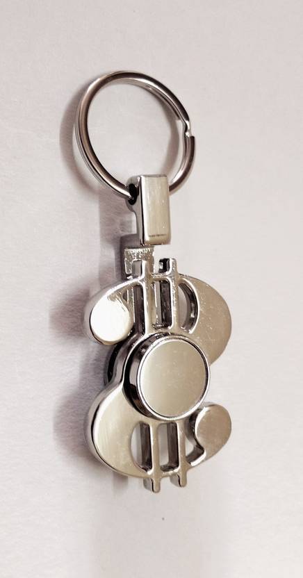 Rb Rotating Dollar Key Chain Rb Rotating Dollar Key Chain Silver