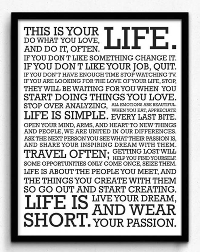 PL Wall Poster Thisisyourlifeuzzgfjzmdhf Paper Print Quotes Delectable This Is Your Life Quote Poster PL Wall Poster Thisisyourlifeuzzgfjzmdhf Paper Print Quotes Delectable This Is Your Life Quote Poster
