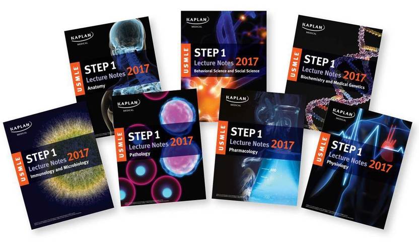 USMLE Step 1 Lecture Notes 2017 7 Book Set Kaplan Test Prep