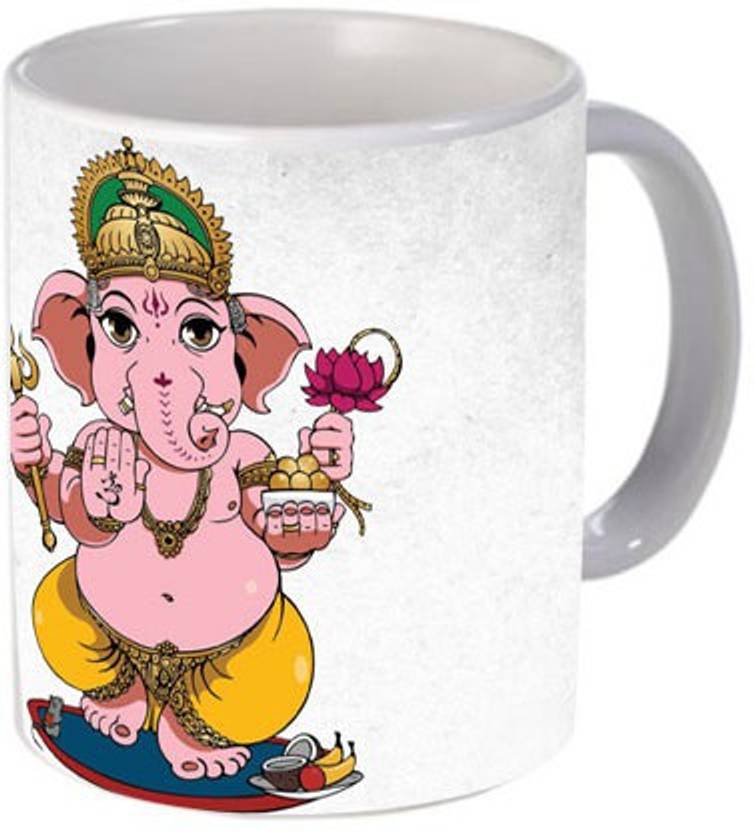 Mugsnyou Shree Ganesha Ceramic Coffee Mug Price in India Buy Mugsnyou