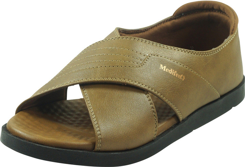 MEDIFEET Men Beige Sandals - Buy