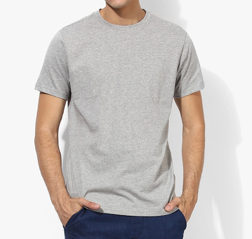 Solid grey t shirt clearance