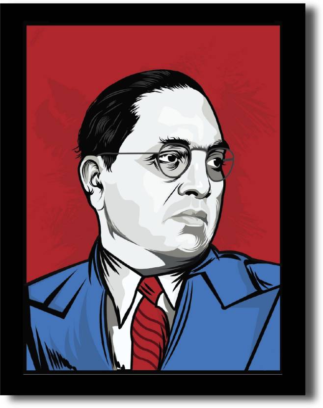 Legendary Ambedkar Wall Poster Frame Fine Art Print - Personalities ...