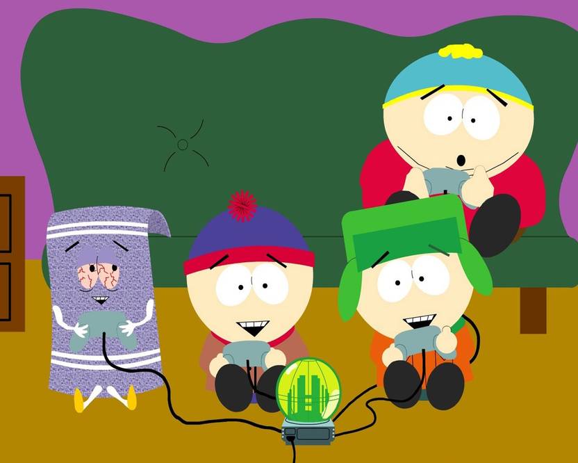 TV Show South Park Eric Cartman Towelie Stan Marsh Kyle Broflovski HD Wall Poster Paper Print 