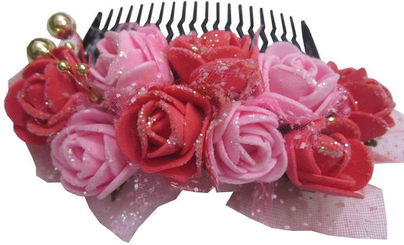 Unique Indian Crafts Hair Combpin Multicolor Foam Sheet Hairpin