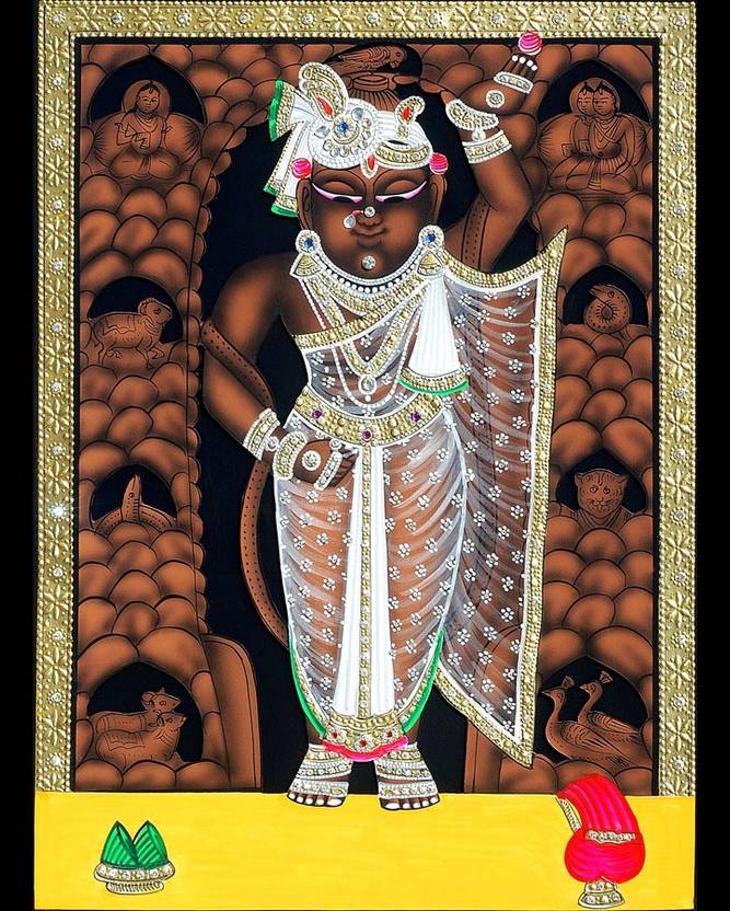Harmony Arts Online Presents Shreenathji God Painting Art Print