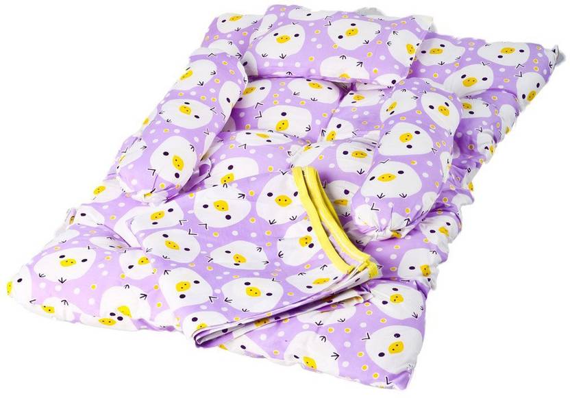 Baybee Blanket Bed With Pillow And Bolster Set Violet Blanket