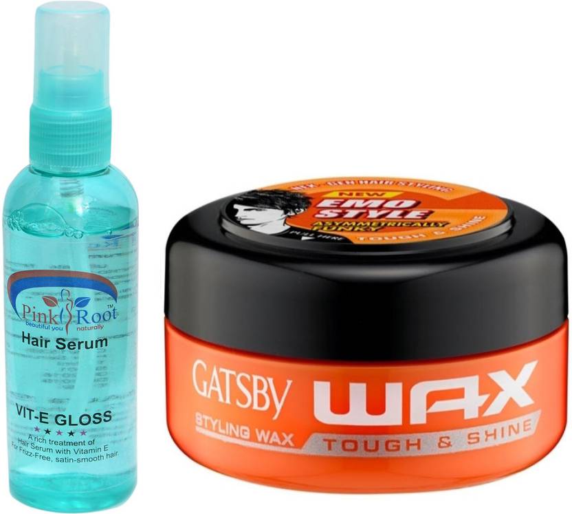Pink Root Hair Serum And Gatsby Emo Style Styling Wax Tough