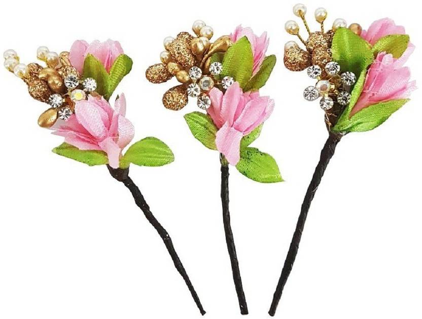 Confidence Flowers Hair Accessories Women Girls Party Wear