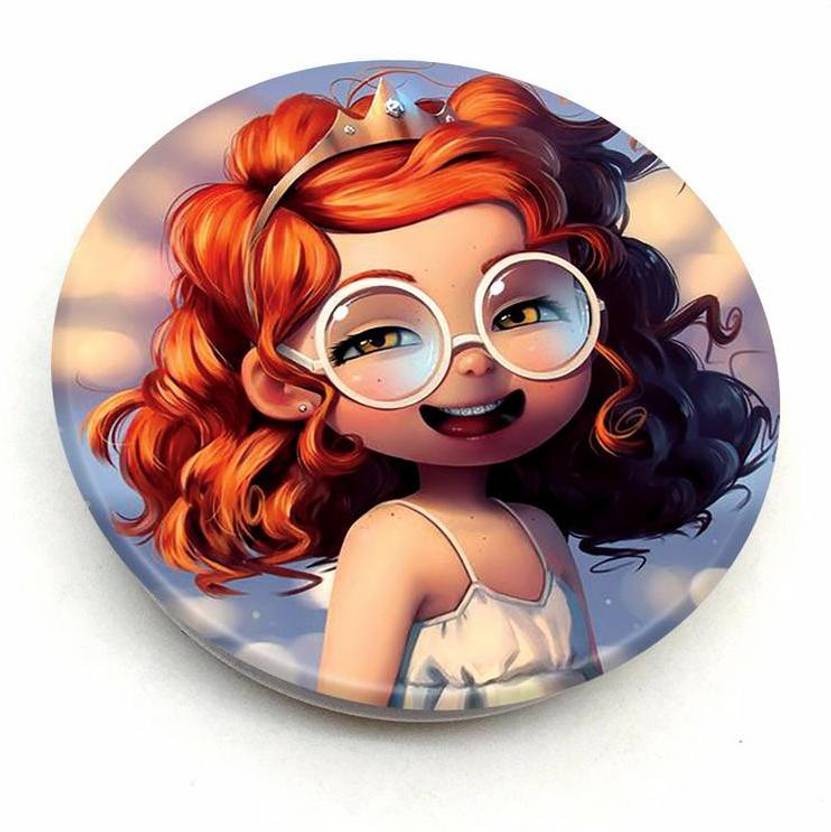 Crazyink Big Glass Anime Girl Mobile Holder