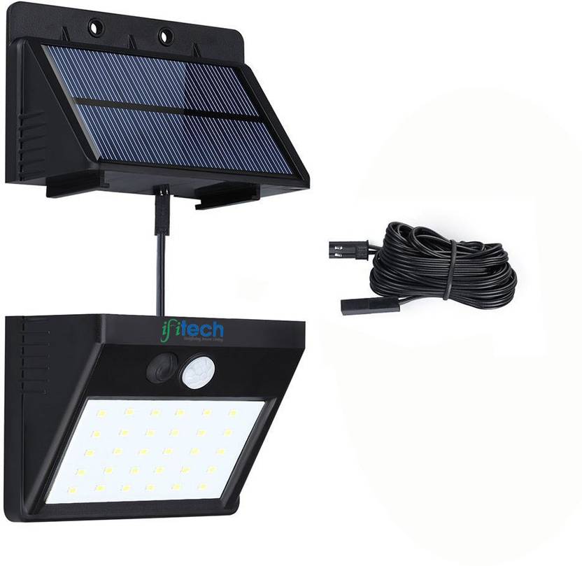 Ifitech Outdoor Waterproof 30led Solar Motion Sensor Lights Ifitech Outdoor Waterproof 30led Solar Motion Sensor Lights Separable Panel Design With 8ft Extension Cord