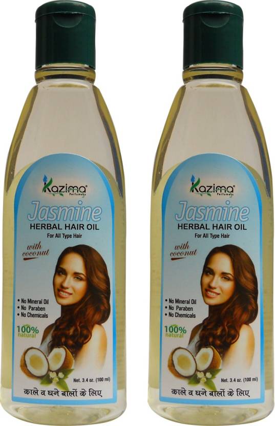 Kazima Jasmine Herbal Hair Oil Pack Of 2 Ideal For Anti Hair