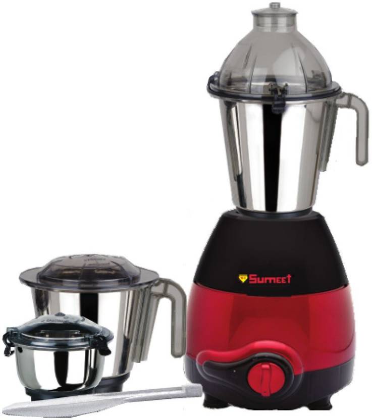 Sumeet sem2010 mixer 230 W Mixer Grinder (3 Jars, blace&red) Price in