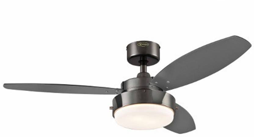 Westinghouse 7876300 Wengue Chrome 30 Ceiling Fan With Light 3