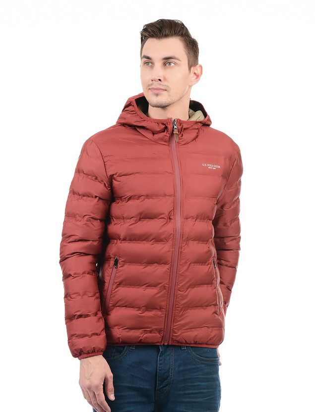 U.S Mens Hooded Puffer Jacket Down Alternative Coat Polo Assn