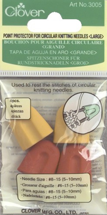 Point Protectors For Circular Knitting Needles-Sizes 0 To 8 4//Pkg