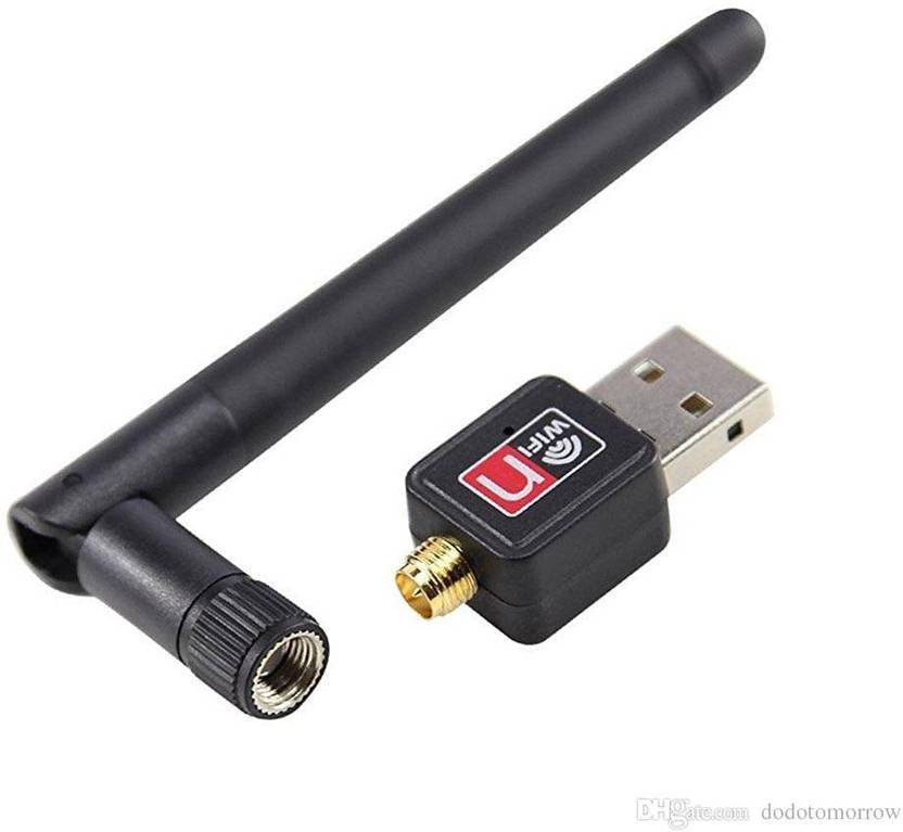 PIQANCY Wifi Antenna 600 Mbps Dongle Connector 802.11n Wi Fi 2.4GHz Wireless LAN Network Card