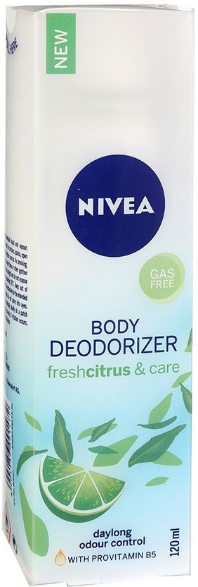 NIVEA Body Deodorizer Fresh Citrus & Care Gas Free Spray Deodorant Spray  -  For Women(120 ml)