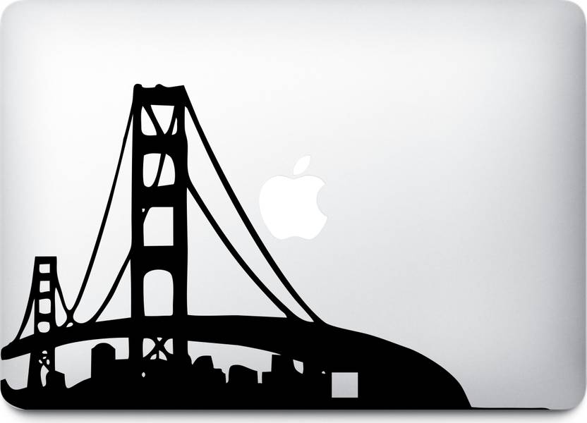 Presgraphics Golden Gate Bridge Decal Vinyl Macbook Sticker Golden Gate Bridge Decal Vinyl