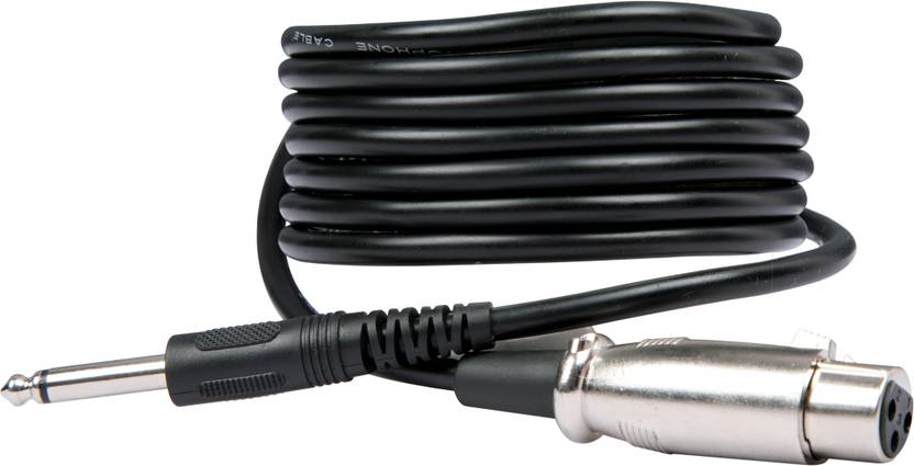 5 Core 2.5M XLR Female to P38 Mic Cable Cable (Black)