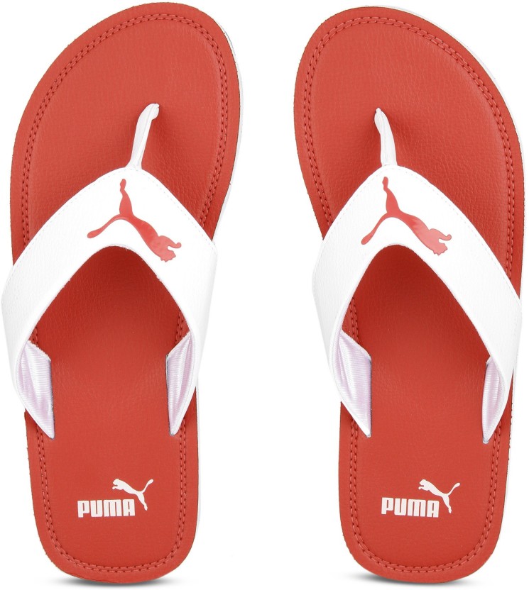 puma slippers white
