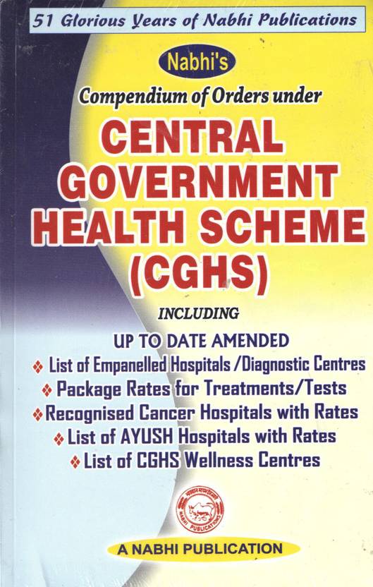 Central government health scheme cghs compilation of orders buy