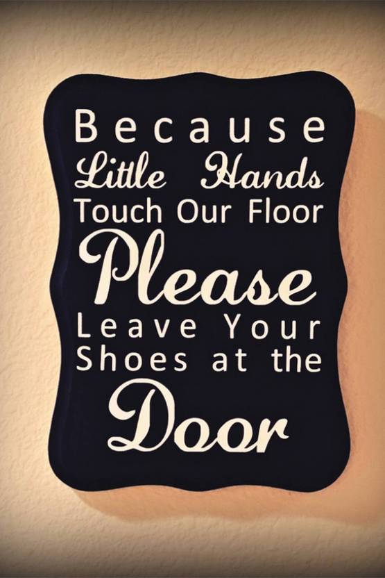 Pw Please Take Off Your Shoes Wall Poster 13 19 Inches Matte