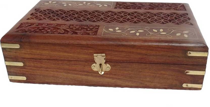 Woodcart H Ndmade Wooden Jewellery Box For Women Jewel Organizer Woodcart H Ndmade Wooden Jewellery Box For Women Jewel Organizer Hand Carved With Rectangle