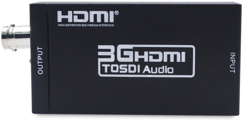 microware microware HDMI to SDI Converter Adapter HDMI SDI Adapter SDI/HD-SDI/3G-SDI Adapter Support 1080P for Camera Home Theater (HDMI to SDI) Media Streaming Device(Black) - Flipkart Deal