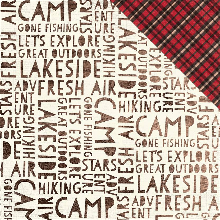 Simple Stories Cabin Fever Double Sided Cardstock 12 X12