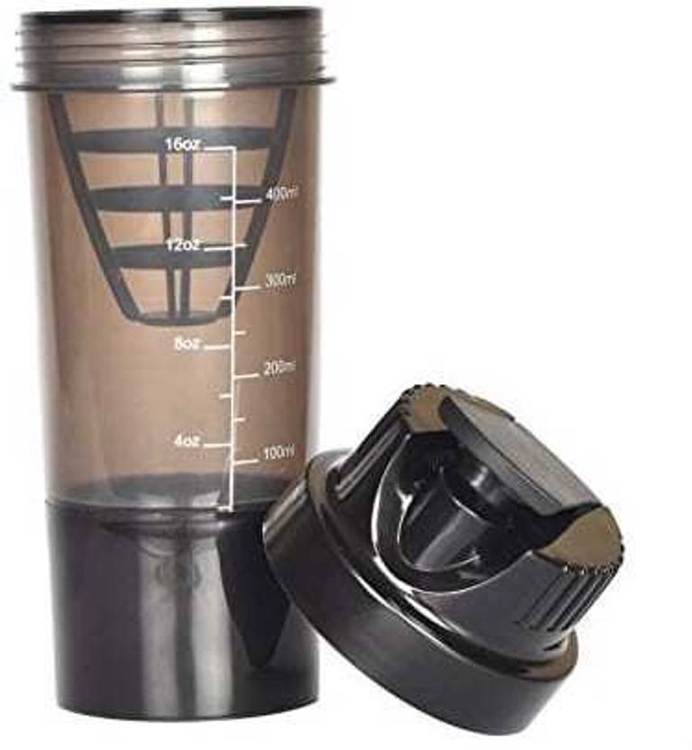 VibeX ® CYCLONE CUP Protein Pre Post Workout Shaker Mixer Bottle 480 ml