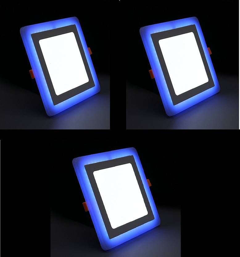 D Mak 9w Led Side Blue Square Panel Light Ceiling 3d Effect