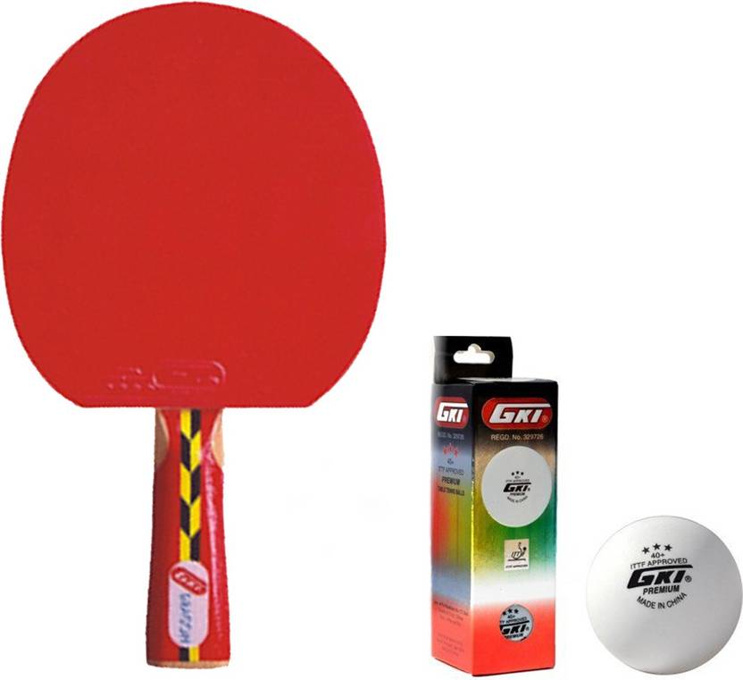 GKI Dragon Table Tennis Combo Set (Dragon Table Tennis Racquet + Premium 3 Star 40 Table Tennis