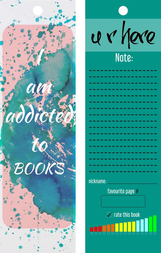 Theflauntstore I Am Addicted To Books Bookmark Paperback