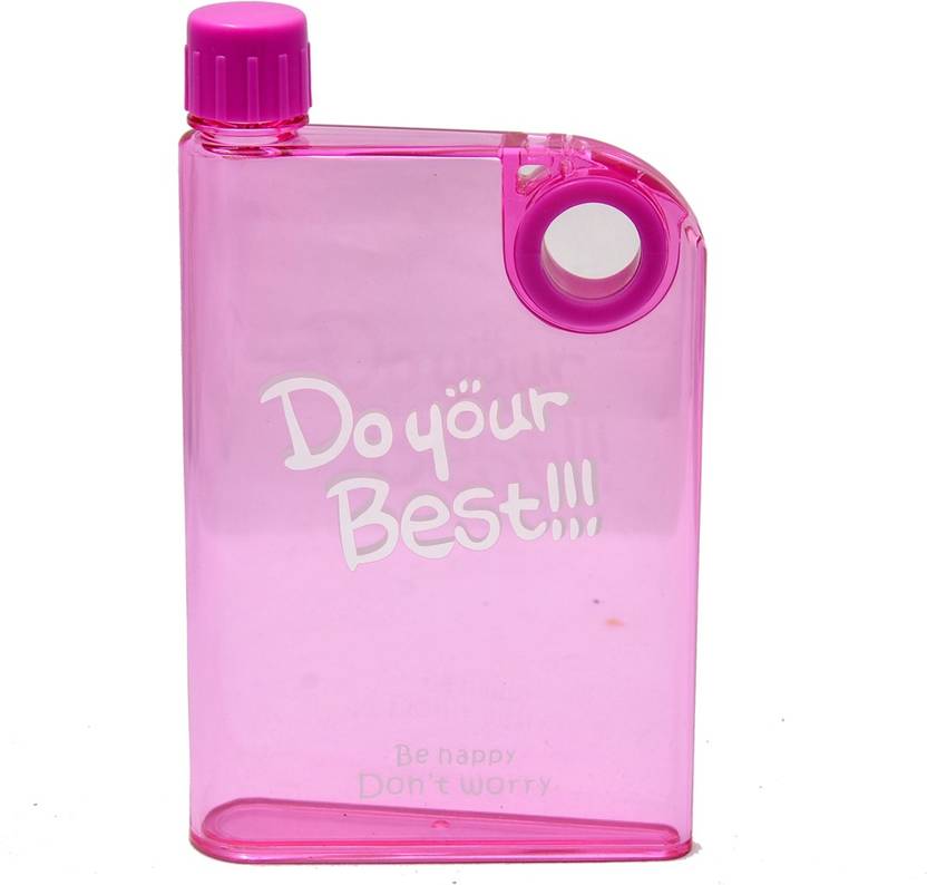 Flat Water Bottle >> Little Kitchen Flat Plastic A5 Memo Noted Book Water Bottle 380 Ml Flat Water Bottle >> Little Kitchen Flat Plastic A5 Memo Noted Book Water Bottle 380 Ml