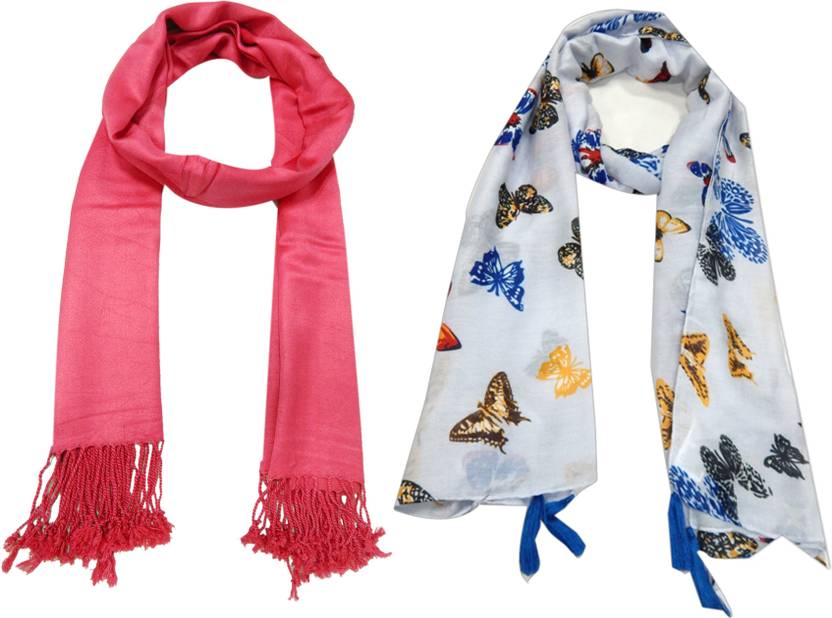 BOLLYWOOD ACCESSORY Woven Satin Ployester Women Scarf BOLLYWOOD ACCESSORY Woven Satin Ployester Women Scarf