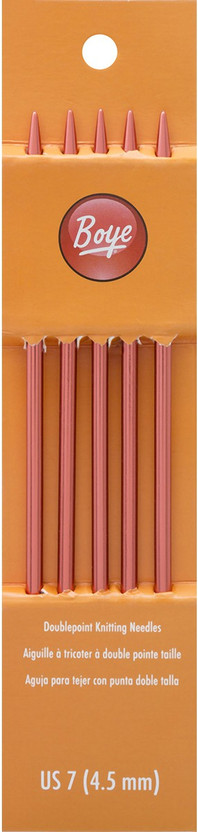 Download 7-Inch Boye Double Point Aluminum 7/4.5mm Knitting Needles Knitting & Crochet borlasertechniek ...