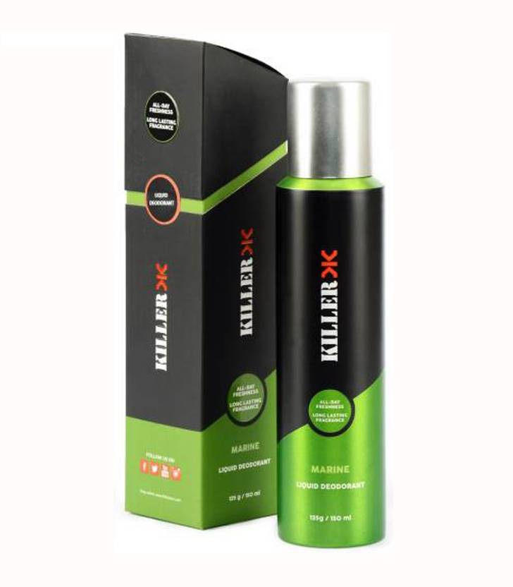 KILLER Liquid Marine Deodorant Spray For Men Price in India, Buy
